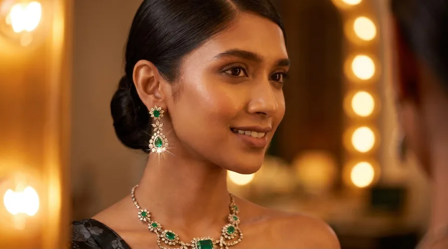 Bridal jewellery campaign creative