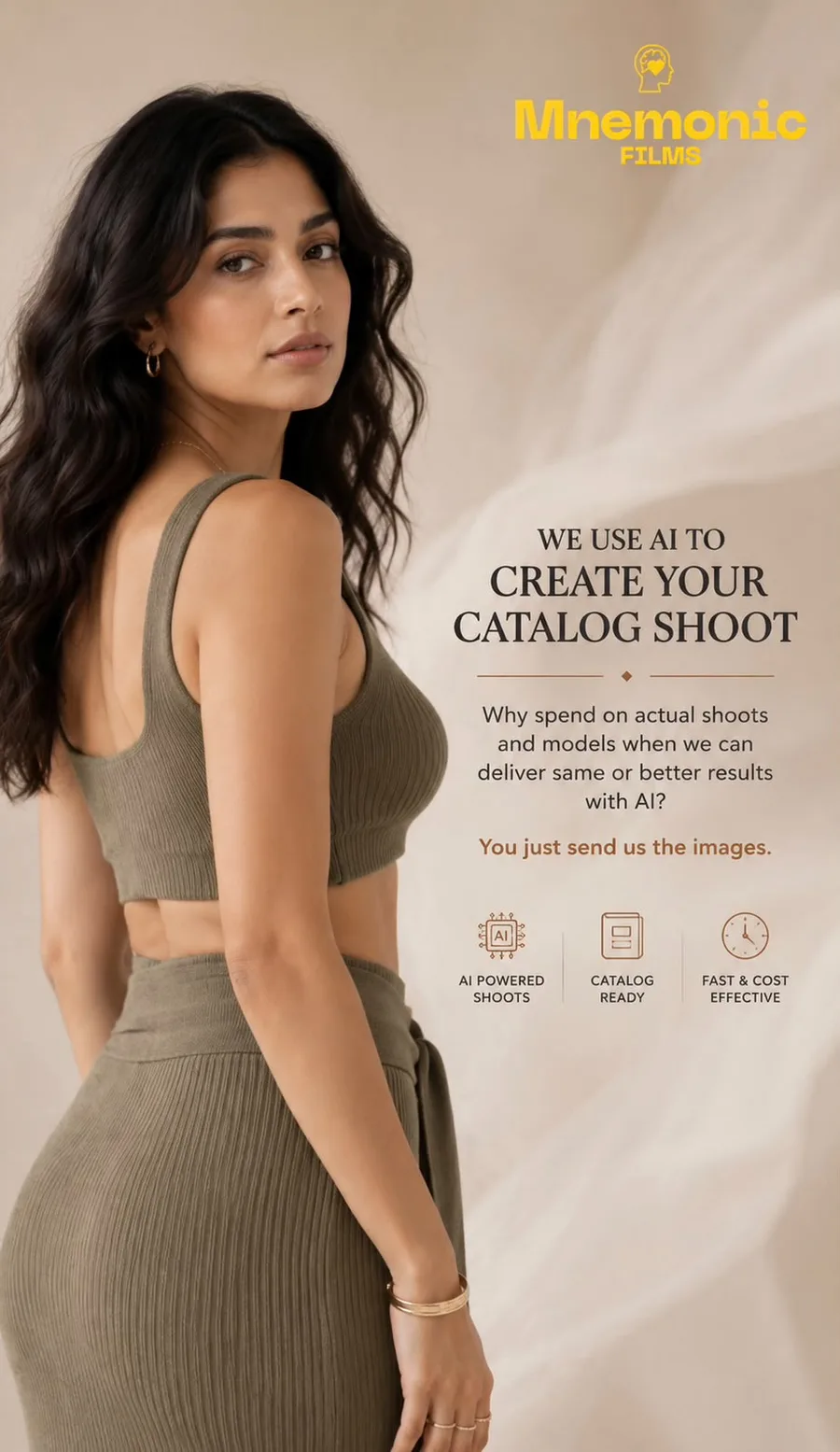 AI catalog shoot campaign creative